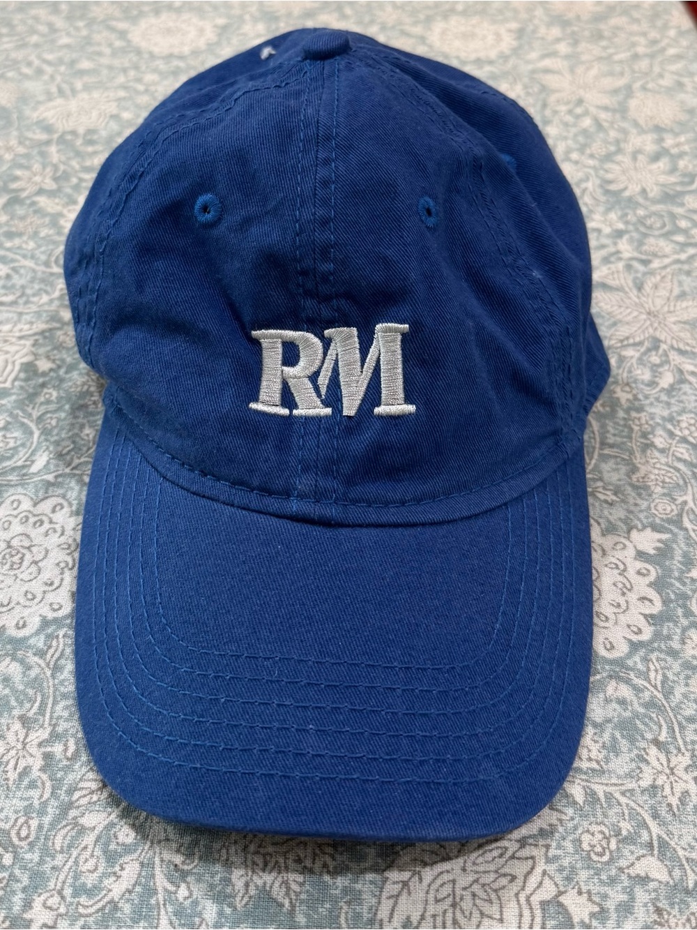 Role Model Merch Blue Baseball Cap with 'RM' Embroidered Logo